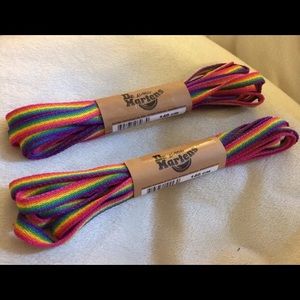 rainbow doc marten laces